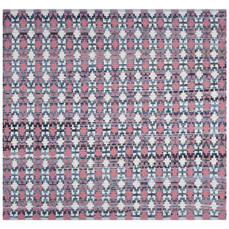 Safavieh 6 x 6 ft. Montauk Hand Woven Square Area Rug, Coral and Multi MTK123D-6SQ